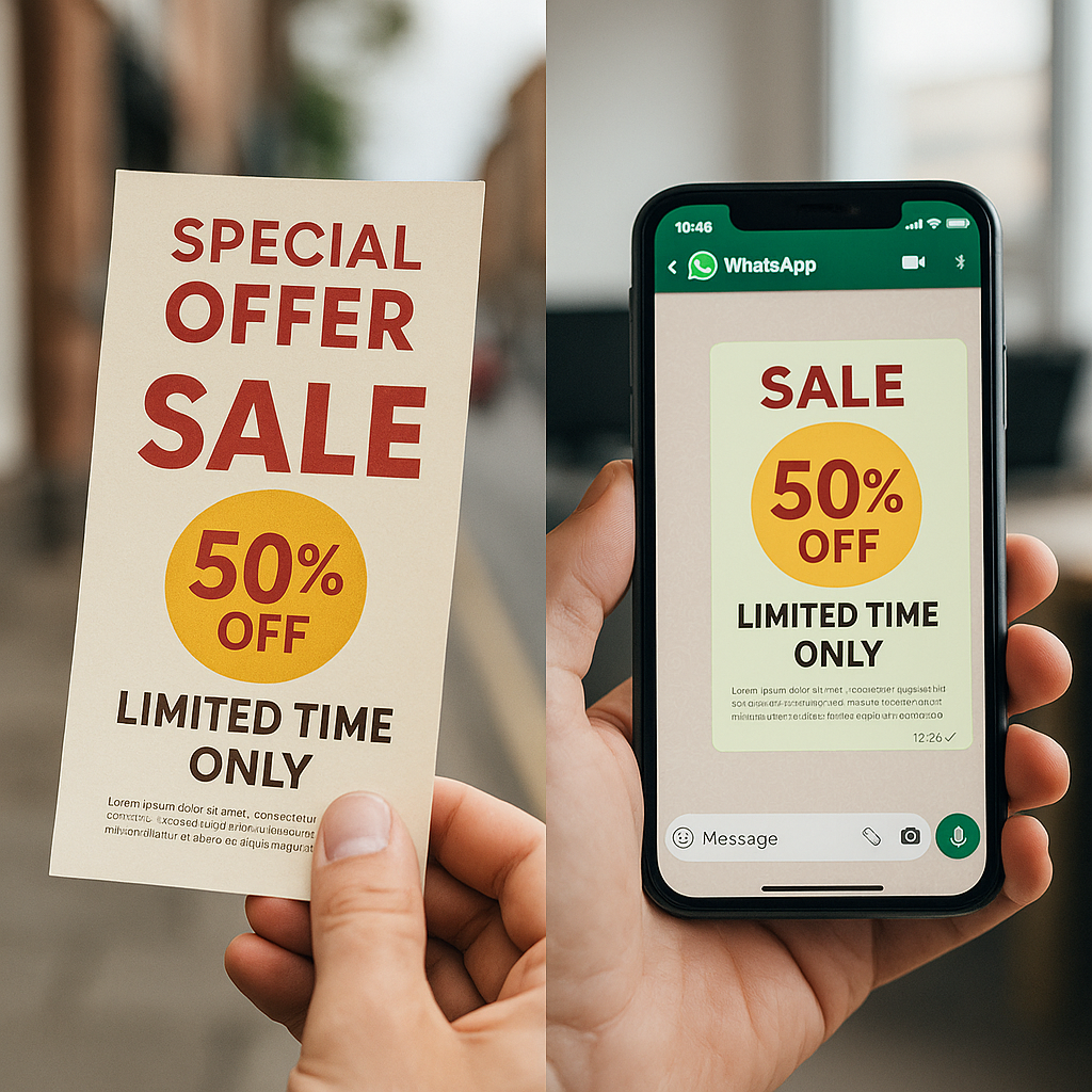 Il nuovo volantinaggio:  Nel panorama del marketing la tradizionale distribuzione di volantini cartacei sta vivendo una profonda trasformazione. Stampare e consegnare migliaia di pieghevoli comporta costi non indifferenti e un impatto ambientale rilevante. Oggi, grazie a WhatsApp Marketing, è possibile “volantinare” in modo economico, ecologico e innovativo, raggiungendo clienti e prospect direttamente nelle loro chat.