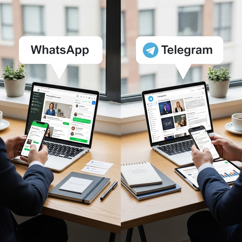 WhatsApp ou Telegram pour le marketing professionnel